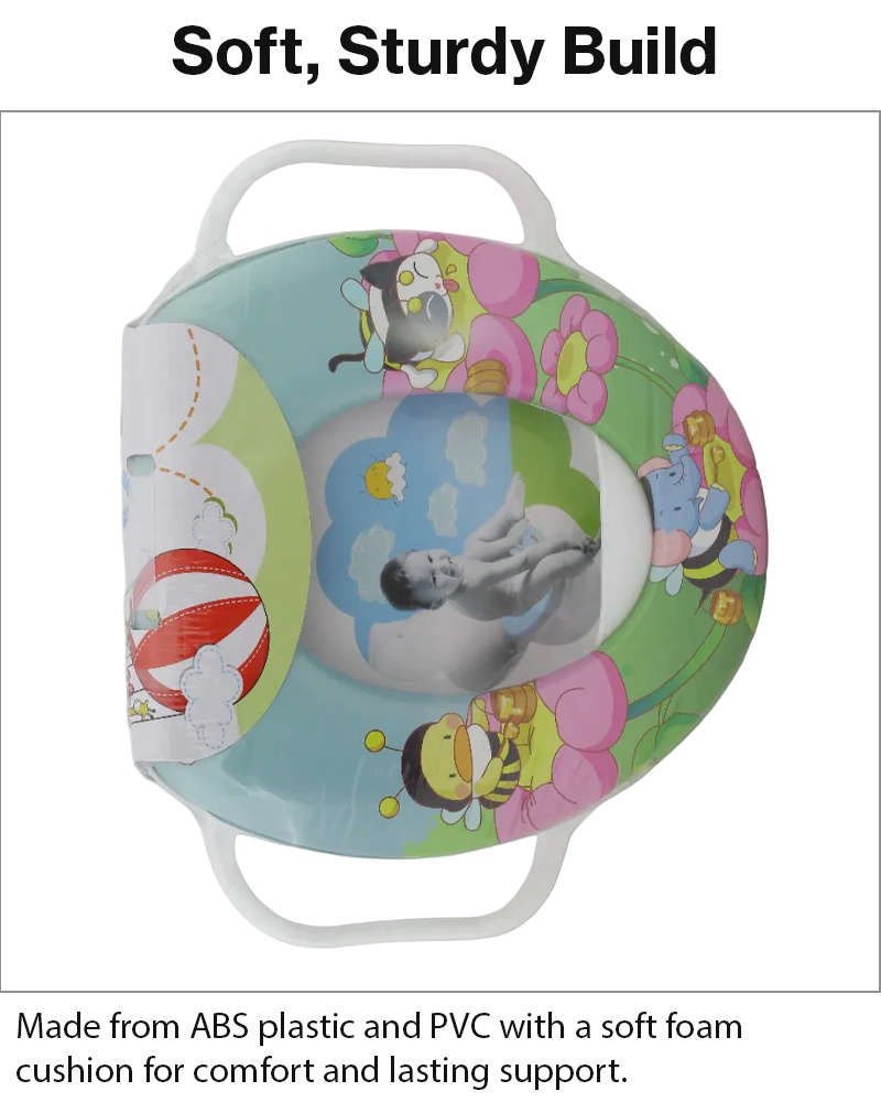 Toddler Potty Training Seat with Handles   Flower Animal Design