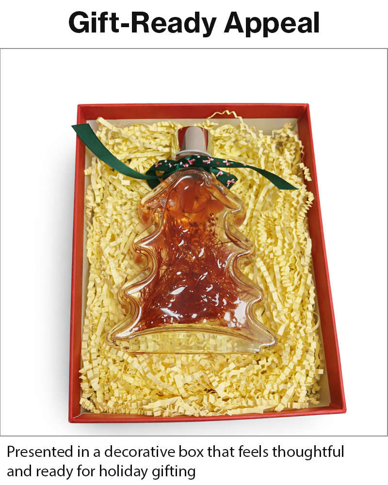 Christmas Tree Reed Diffuser Gift Set  5 Reed Sticks, Decorative Home Aroma Diffuser 8×4.5×15cm