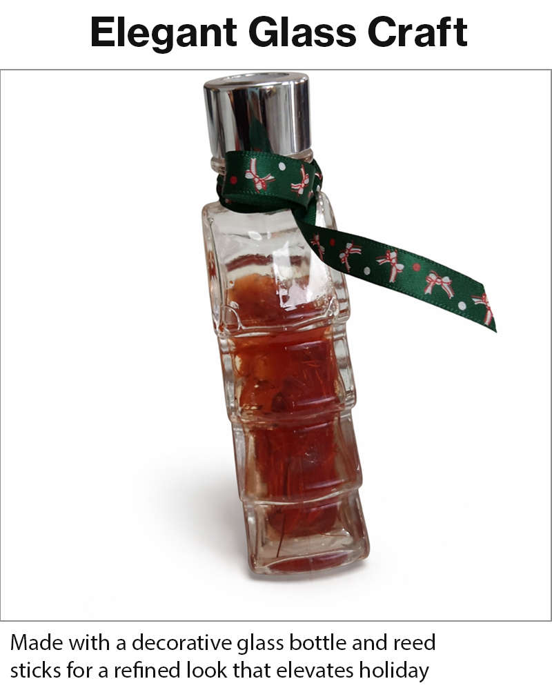 Christmas Tree Reed Diffuser Gift Set  5 Reed Sticks, Decorative Home Aroma Diffuser 8×4.5×15cm