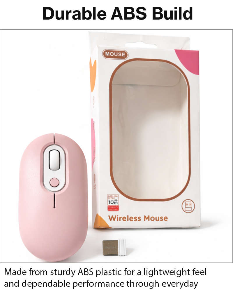 Rechargeable Wireless LED Mouse 450mAh Battery Silent Click Optical 2.4GHz USB