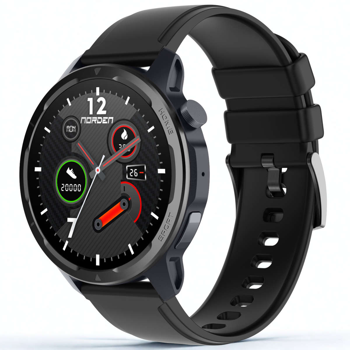 Norden Target Smart Watch 1.39 inch HD TFT Full Touch Screen Black - Good Condition