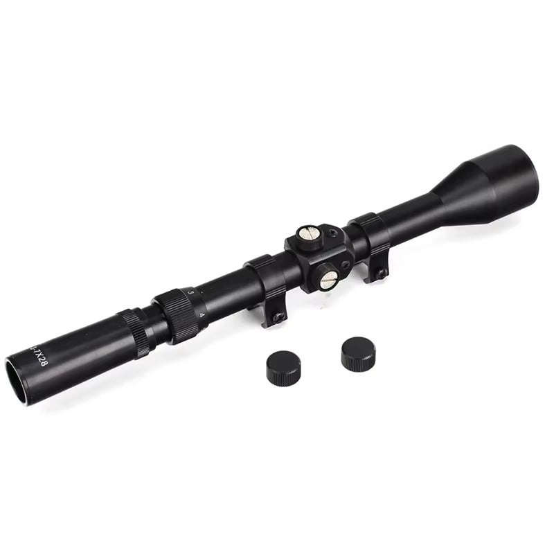 Rifle Scope 4x20 Fixed Magnification  Lightweight Airgun Scope with Dovetail Mount and Coated ...