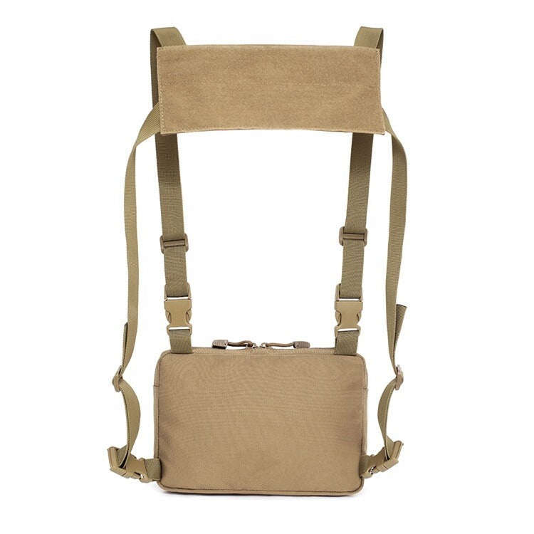 Tactical Chest Rig Bag 26×19×4cm | 1000DNylon MultiPocket Adjustable Shoulder/Waist Pa...