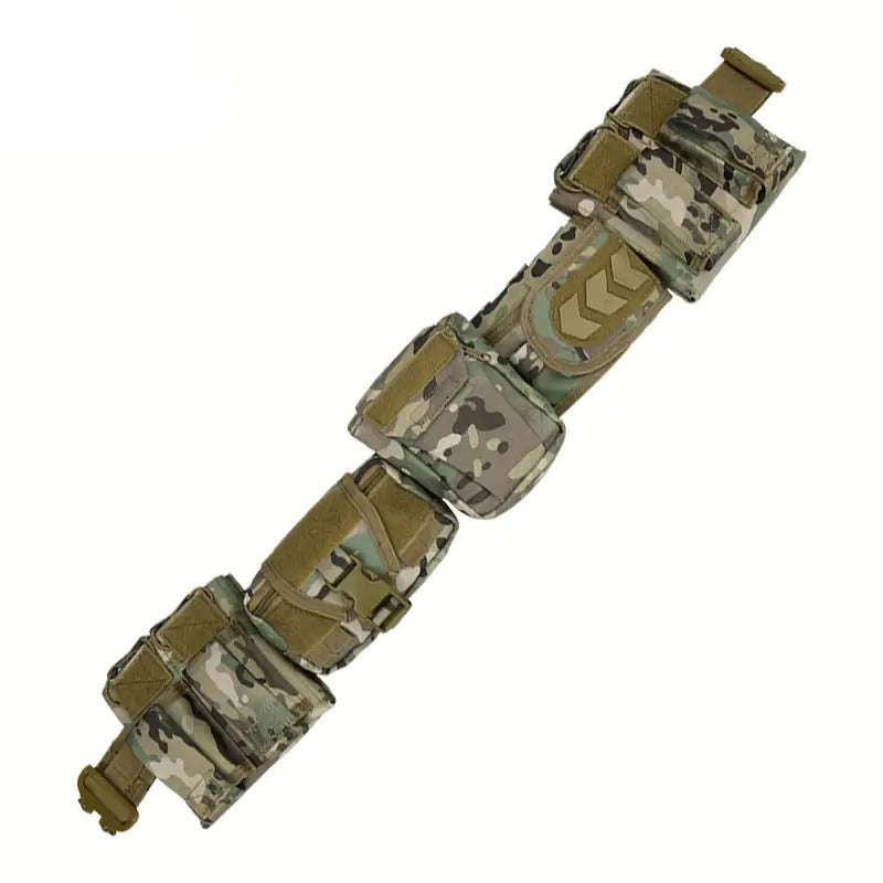 7-in-1 Tactical Battle Belt 1000D Nylon with Quick Release Buckle, Heavy Duty MOLLE Utility Belt ...