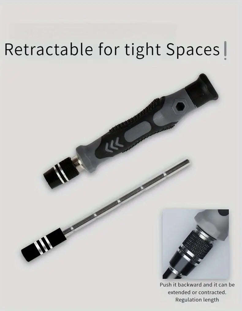 115-in-1 Precision Screwdriver Set  Multi-Bit Magnetic Repair Kit with Tweezers, Crowbars & Ca...