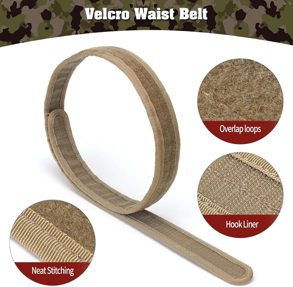 7-in-1 Tactical Battle Belt 1000D Nylon with Quick Release Buckle, Heavy Duty MOLLE Utility Belt ...