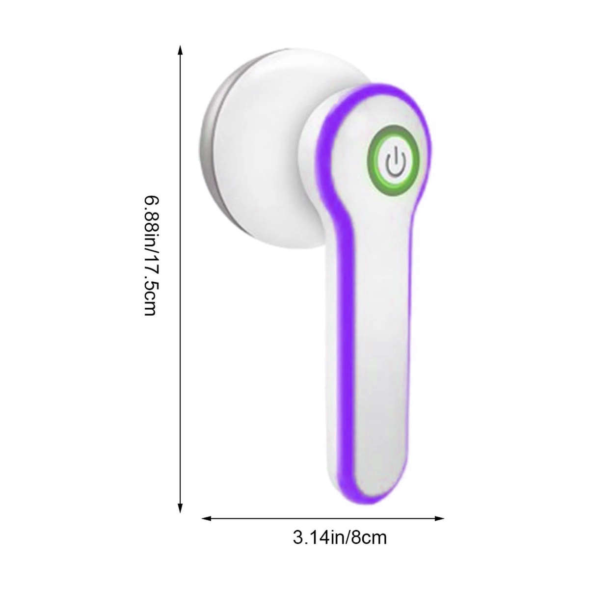 USB Rechargeable Fabric Lint Remover 1200mAh  6Blade Stainless Steel. green
