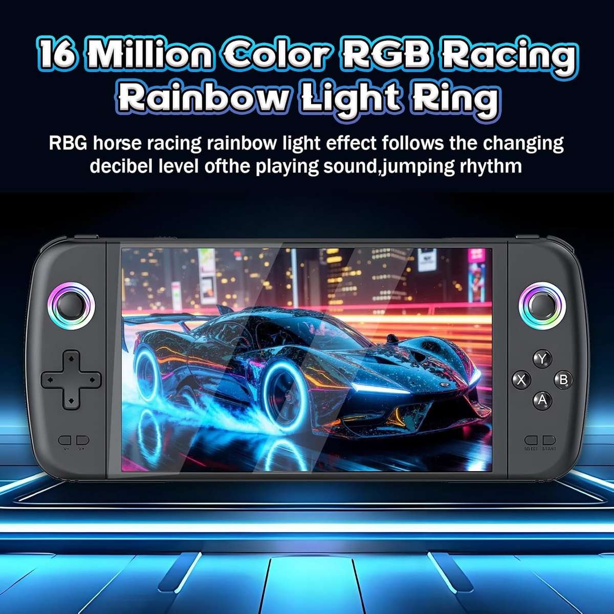 Retro Handheld Gaming Console 256GB  50000+ Games, 7 IPS, EmuELEC, 3000mAh, Black ...