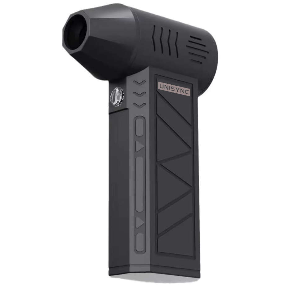 Unisync Mini Jet Fan 88000RPM USB-C Rechargeable Air Blower LED Flashlight - Like New - Open Box