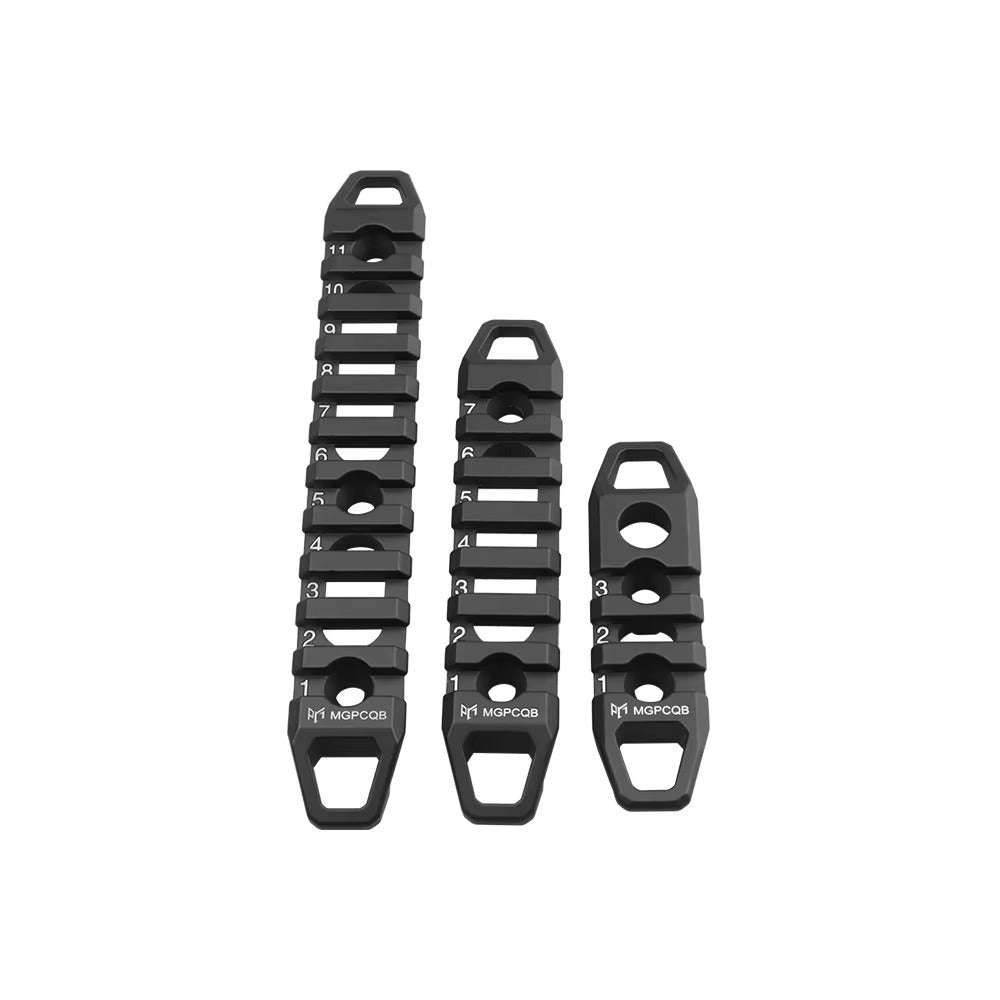 Tactical Picatinny Rail Set  150mm/110mm/80mm Black 20mm Mount
