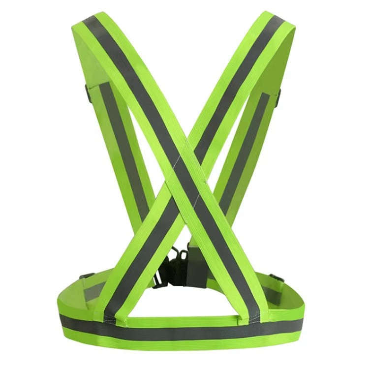Reflective Safety Harness Vest Adjustable  High Visibility Elastic Straps for Walking, Cycling...