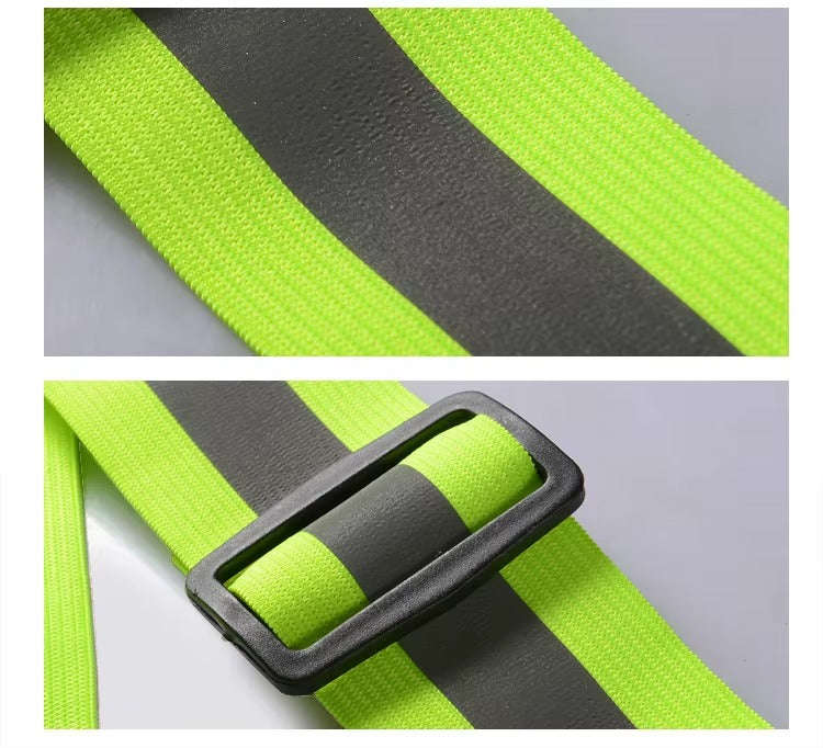 Reflective Safety Harness Vest Adjustable  High Visibility Elastic Straps for Walking, Cycling...