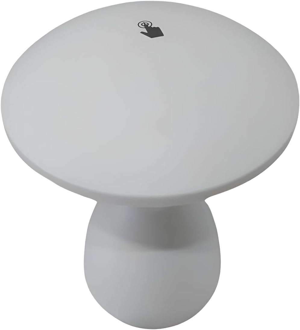 Rechargeable LED Mushroom Table Lamp with Touch Control, 3 Light Modes, 3000K-7000K, 1200mAh Battery