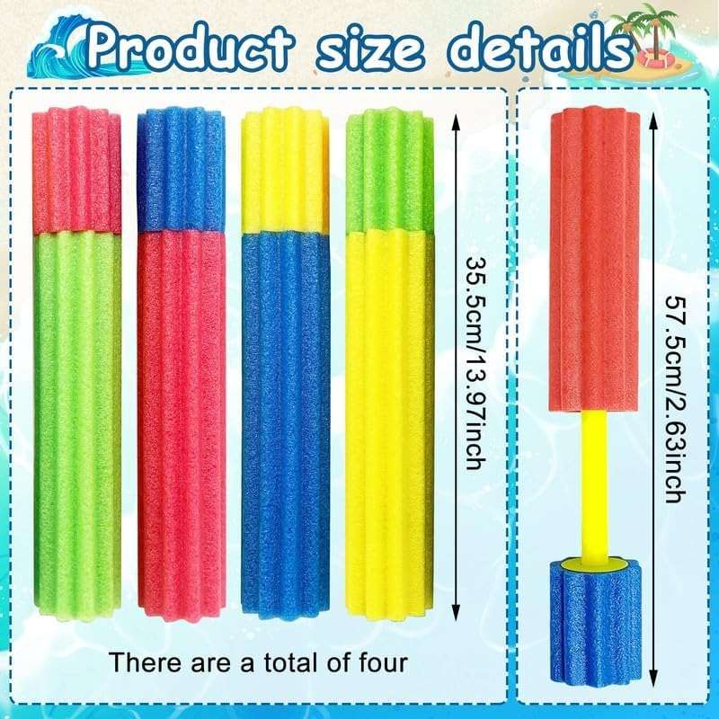 Foam Water Gun   35.5cm Foam Sprayers for Kids  MultiColour Summer Beach & Pool Toy b...