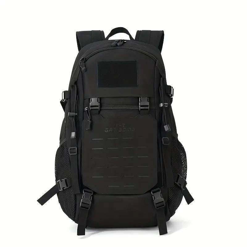 Tactical Backpack 32L  MOLLE Panel, Laptop Sleeve, Padded Straps - Black