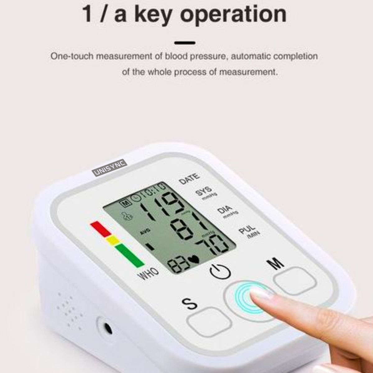 Fully Automatic Arm Blood Pressure Monitor  Digital LCD  Adjustable 2232cm Cuff  USB or ...