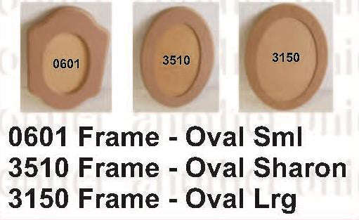 Frames Oval Sml 155x190(ALL SIZES IN MILLIMETERS)