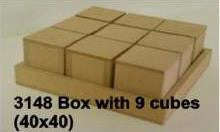 Box with 9 Cubes (40x40) 140x140x20