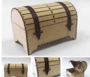 Chest Kist (memory box)- LRG 400x300x160mm - 6mm mdf - with out straps