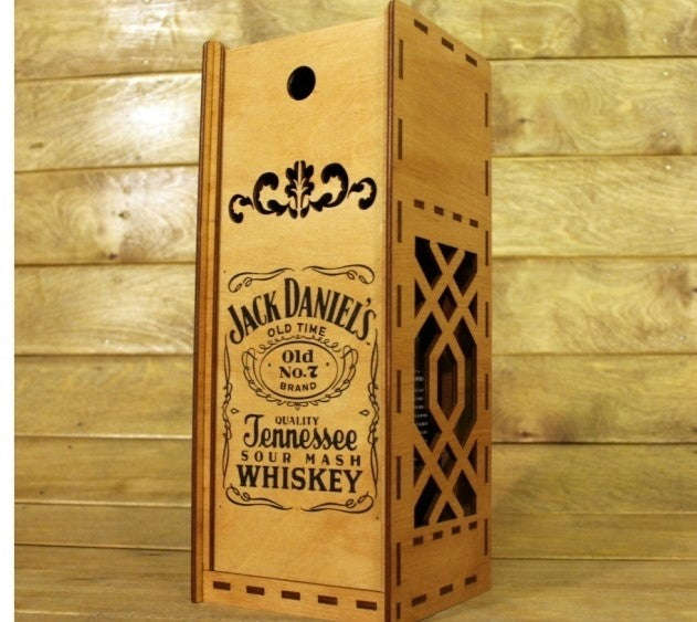 Laser cut jack daniels whisky or wine (your logo)