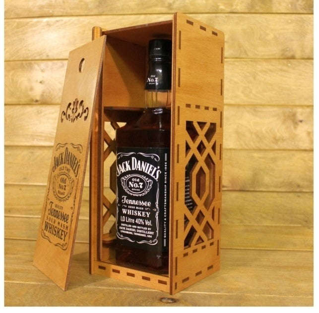 Laser cut jack daniels whisky or wine (your logo)