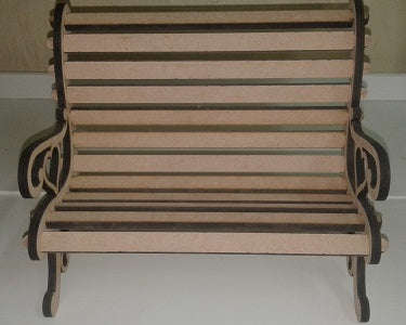 Doll bench - wooden