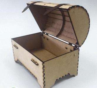 Chest Kist (memory box)- LRG 400x300x160mm - 6mm mdf - with out straps