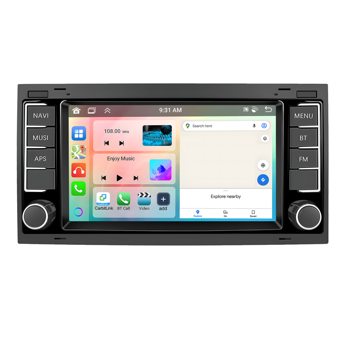 Volkswagen Touareg 2004-2010 OEM Look | 9" Android Touch Screen Radio | Wireless CarPlay & Androi...
