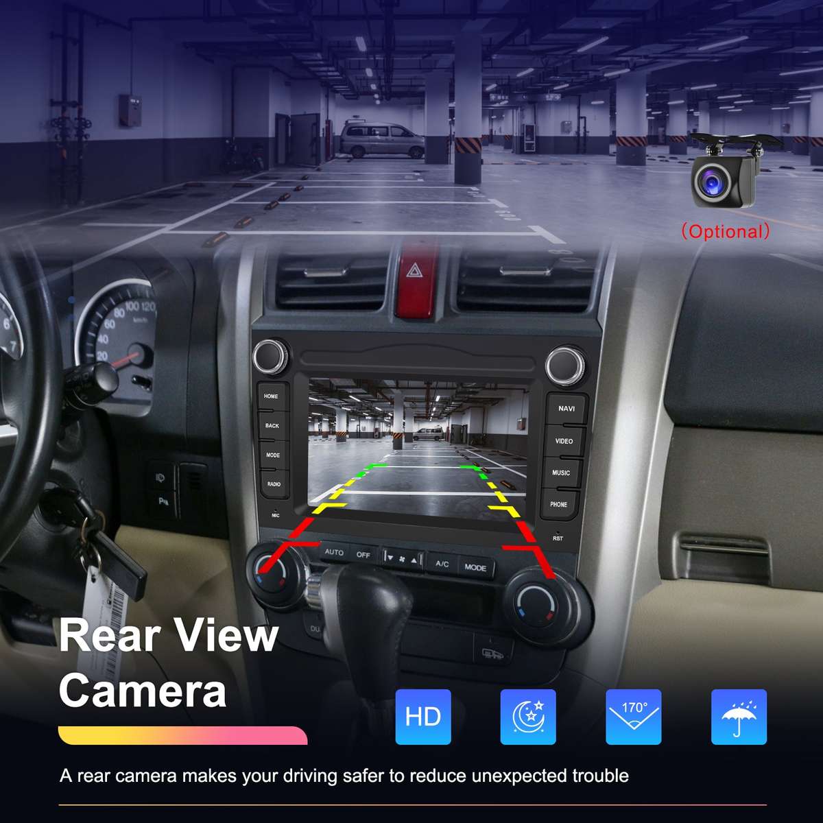 Honda CR-V 2008-2012 OEM Look | 9" Android Touch Screen Radio | Wireless CarPlay & Android Auto |...