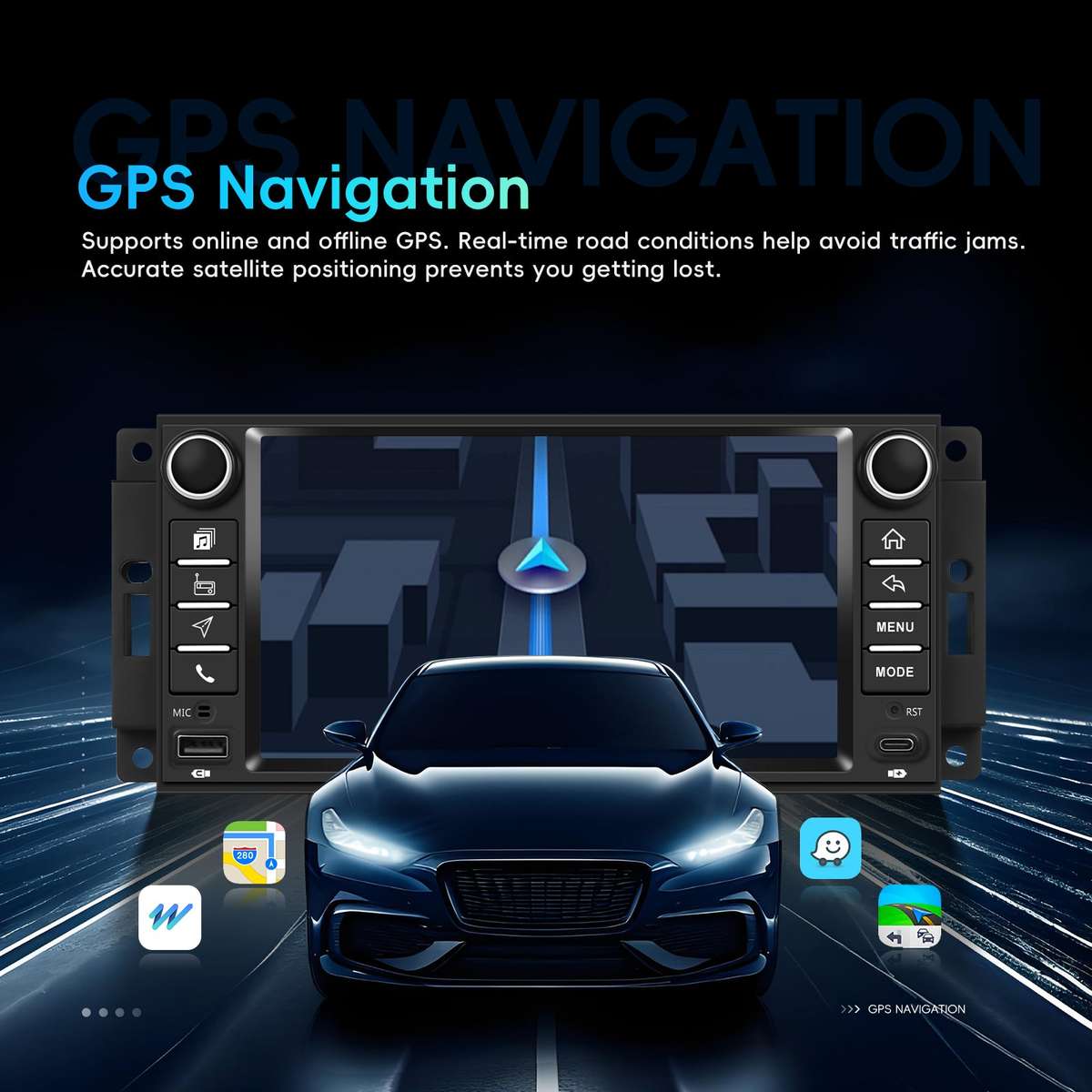JEEP Wrangler (20092018) OEM Look | 9" Android Touch Screen Radio | Wireless CarPlay & Android...
