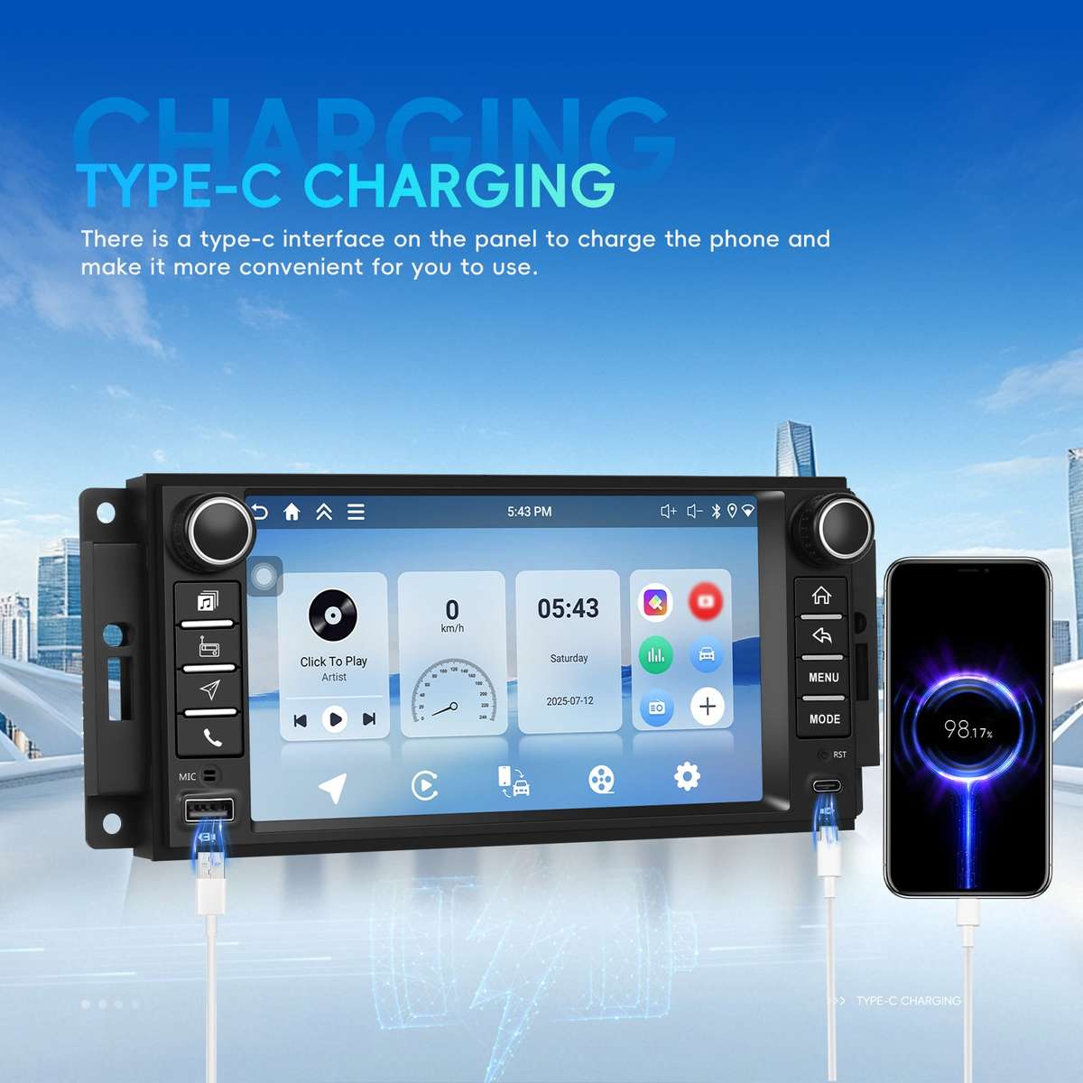 JEEP Wrangler (20092018) OEM Look | 9" Android Touch Screen Radio | Wireless CarPlay & Android...