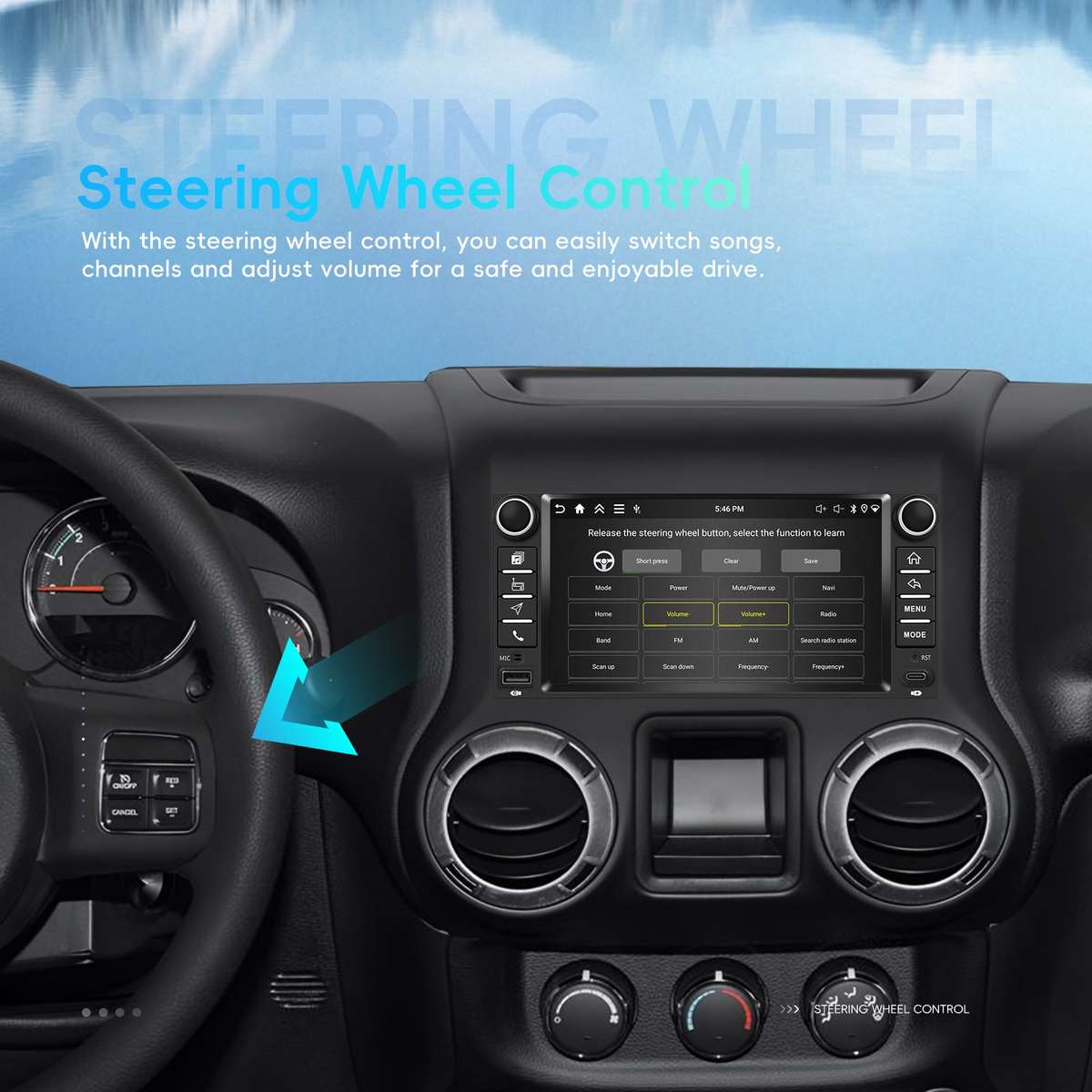 JEEP Wrangler (20092018) OEM Look | 9" Android Touch Screen Radio | Wireless CarPlay & Android...