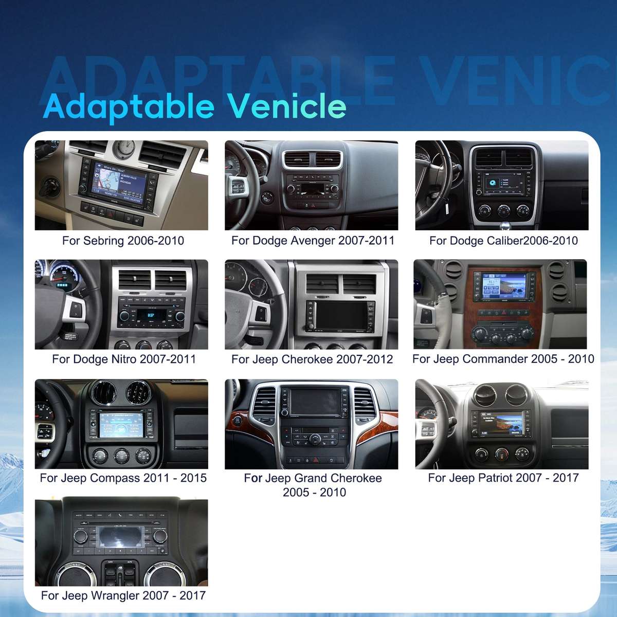 JEEP Wrangler (20092018) OEM Look | 9" Android Touch Screen Radio | Wireless CarPlay & Android...