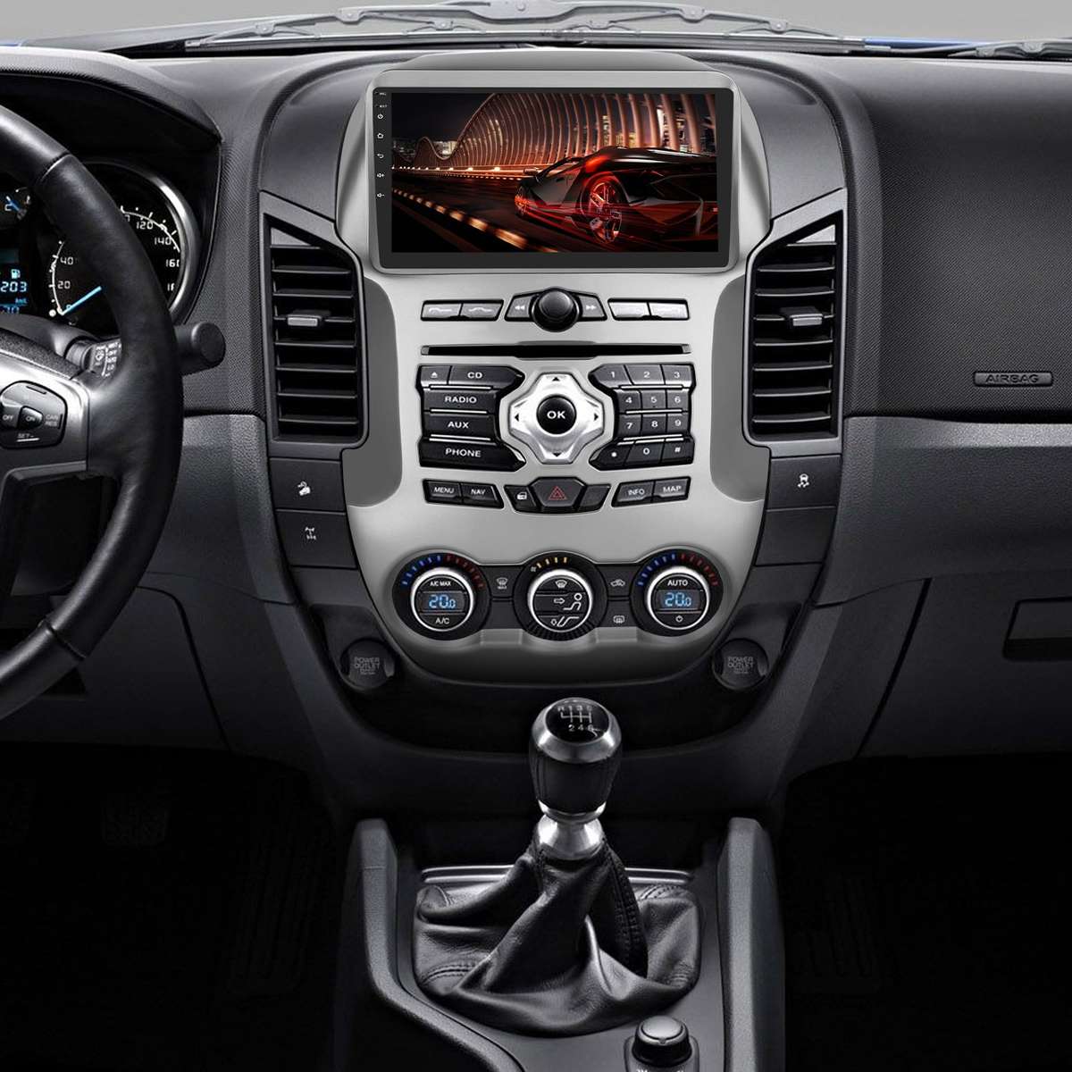 Ford Ranger 20122016 OEM Android Radio | Physical Buttons | 4GB | CarPlay | Blackbelt Audio SA
