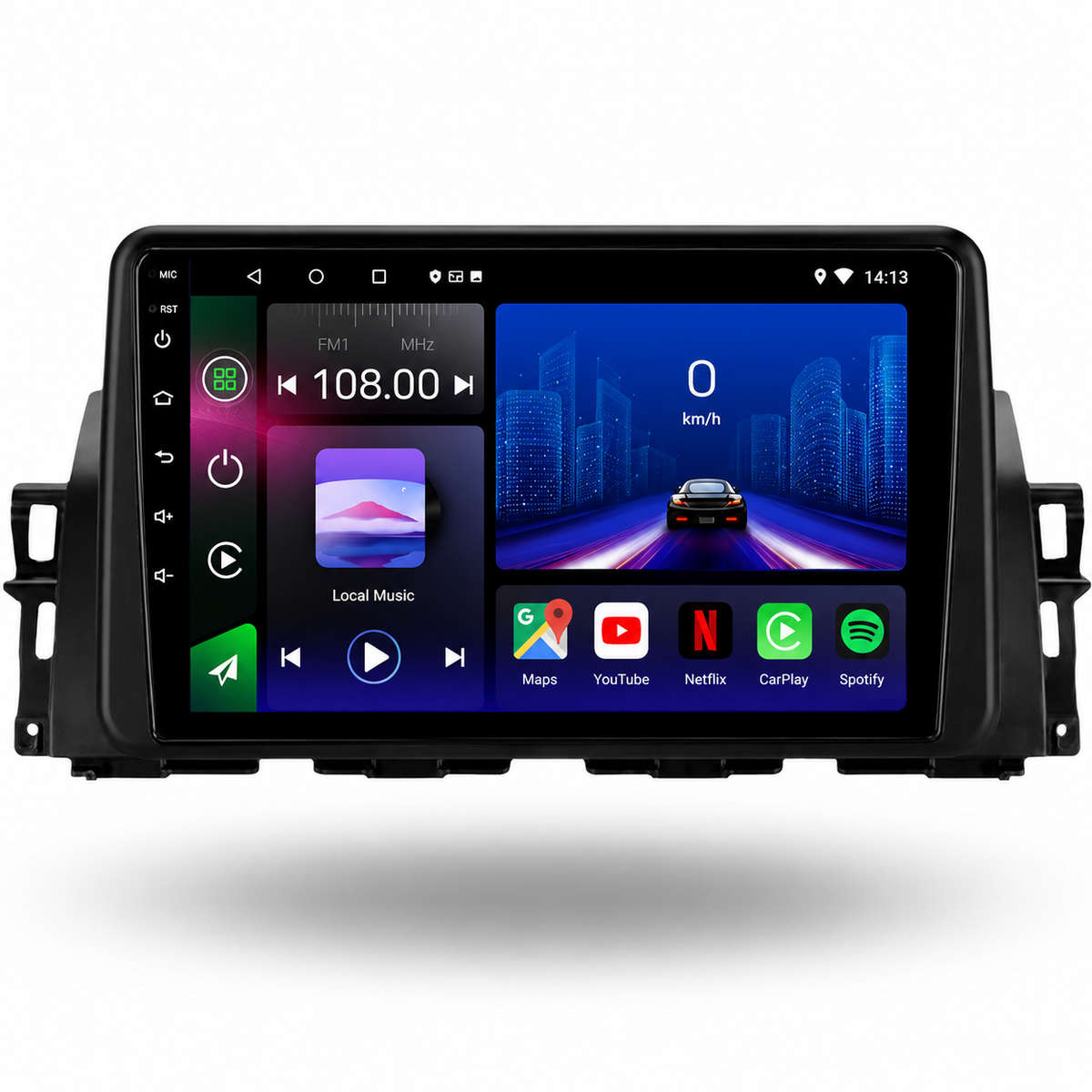Renault Kiger 20212024 Android Radio | 4GB RAM | GPS + Wireless CarPlay | Blackbelt Audio SA