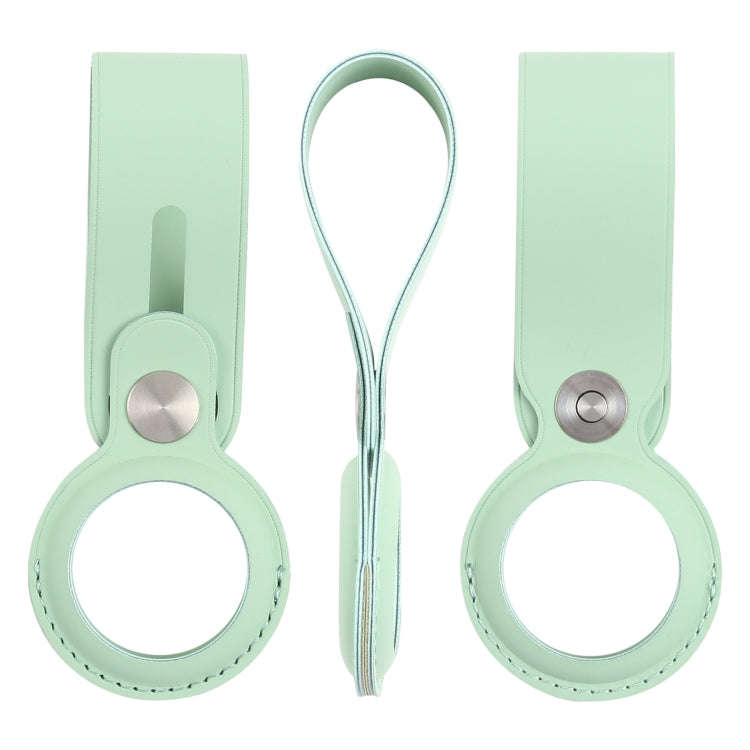Anti-scratch Polyurethane Case Cover with Hang Loop for AirTag 2nd Gen / AirTag 1st Gen