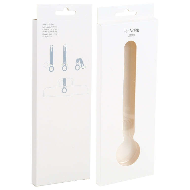 Anti-scratch Polyurethane Case Cover with Hang Loop for AirTag 2nd Gen / AirTag 1st Gen