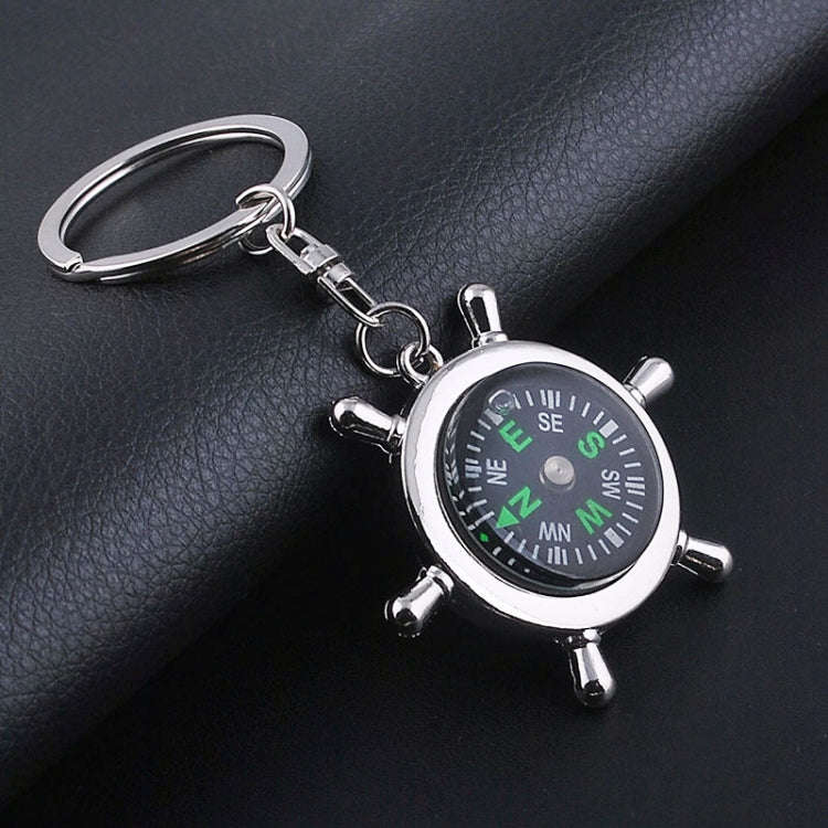 Creative Rudder Compass Style Keychain, Rudder Compass