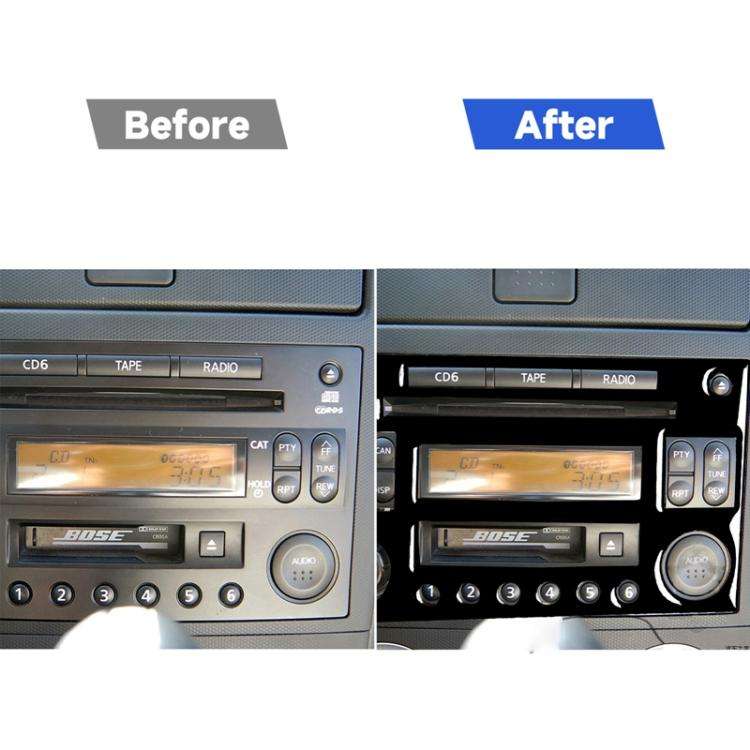 For Nissan 350Z 2003-2009 Car CD Radio Playback Panel Decorative Stickers, Left and Right Drive U...