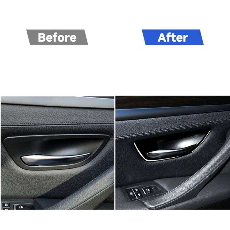 For BMW 5 Series F10 2011-2017 4pcs Car Door Handle Frame Decorative Sticker,Left and Right Drive...
