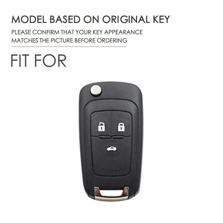 For Chevrolet Folding Hallmo Car Cowhide Leather Key Protective Cover Key Case, C115
