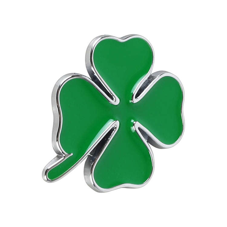 Four Leaf Clover Luck Symbol Badge Labeling Sticker Styling Car Decoration, Size: 4x3x0.3cm, Size...