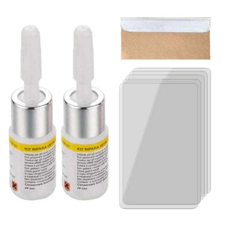2 in 1 3ml Paintless Dent Removal Car Window Windshield Repair Fluid with Tool, 2 in 1 Repair Flu...