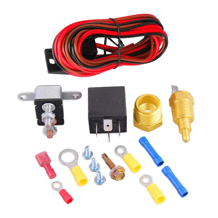 Car Temperature Sensor Switch Electric Cooling Fan Thermostat Wire Harness Assembly, Temperature ...