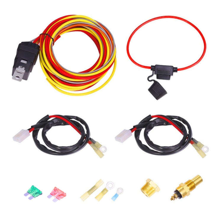Car 12V 40A 165-185 Degree Electric Cooling Fan Thermostat Temperature Sensor Switch Set, 12V 40A...