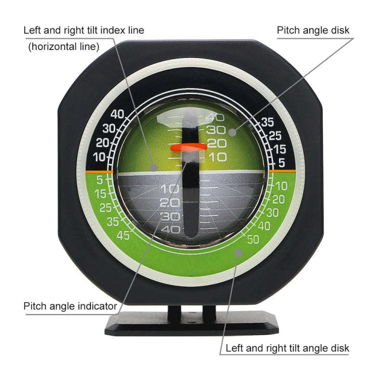 PDY-5 Car Inclinometer Level Meter Car Decoration with LED Light, PDY-5