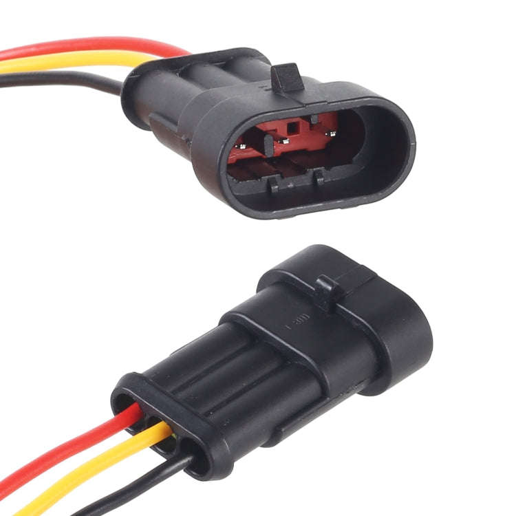 10pcs 2P Car Waterproof Plug Car Connector Plug-In, Length10cm, 3P