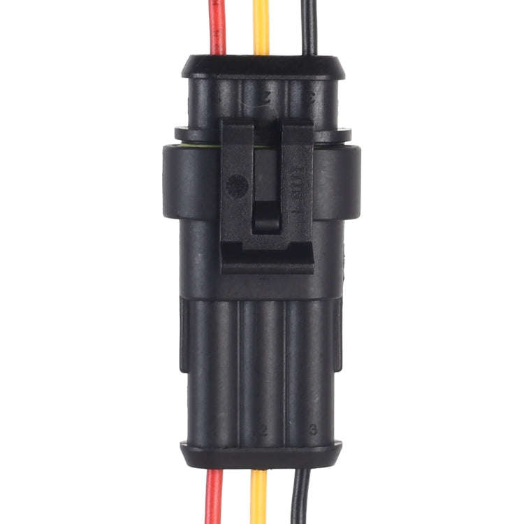 10pcs 2P Car Waterproof Plug Car Connector Plug-In, Length10cm, 3P