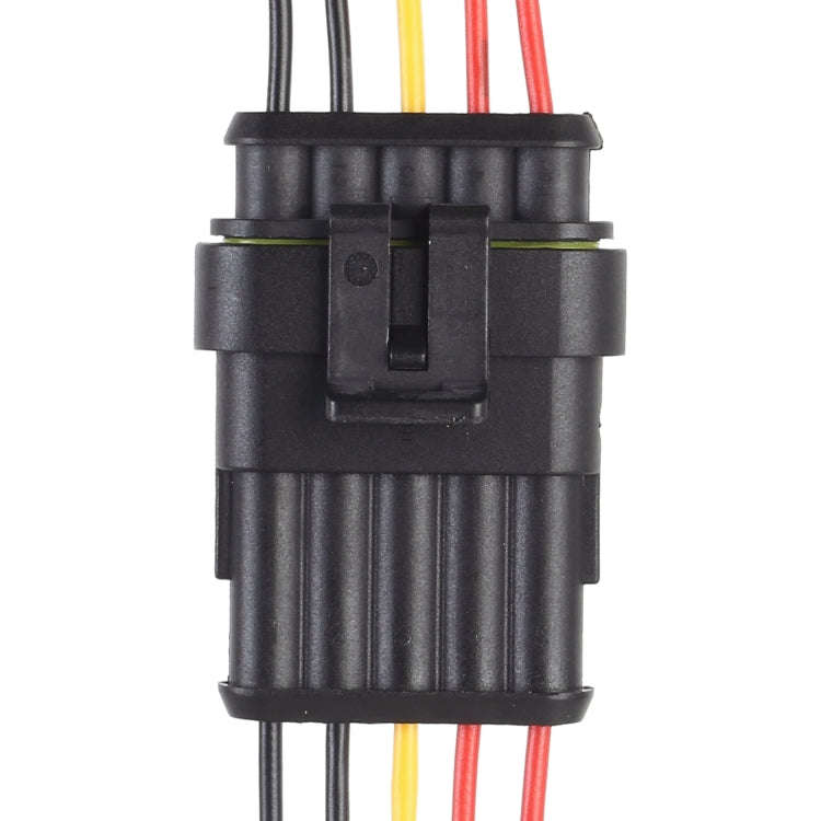 10pcs 4P Car Waterproof Plug Car Connector Plug-In, Length10cm, 5P