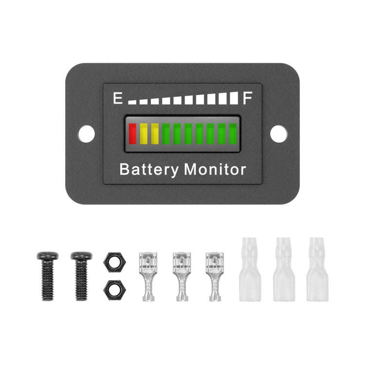 BM210 Electric Vehicles / Golf Carts LED Battery Indicator Adjustable Voltage 12V-72V, BM210